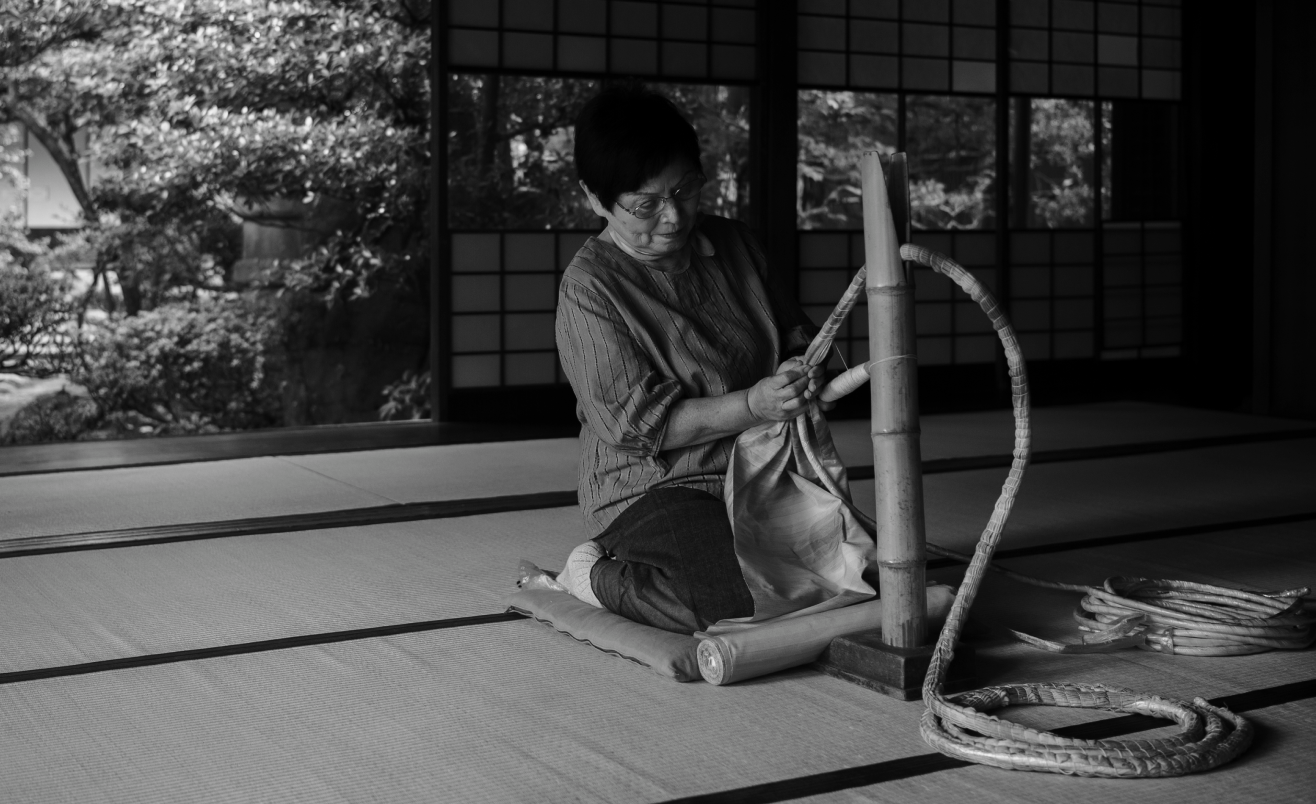 Kiyoko Matsuoka, 4th-generation shibori master