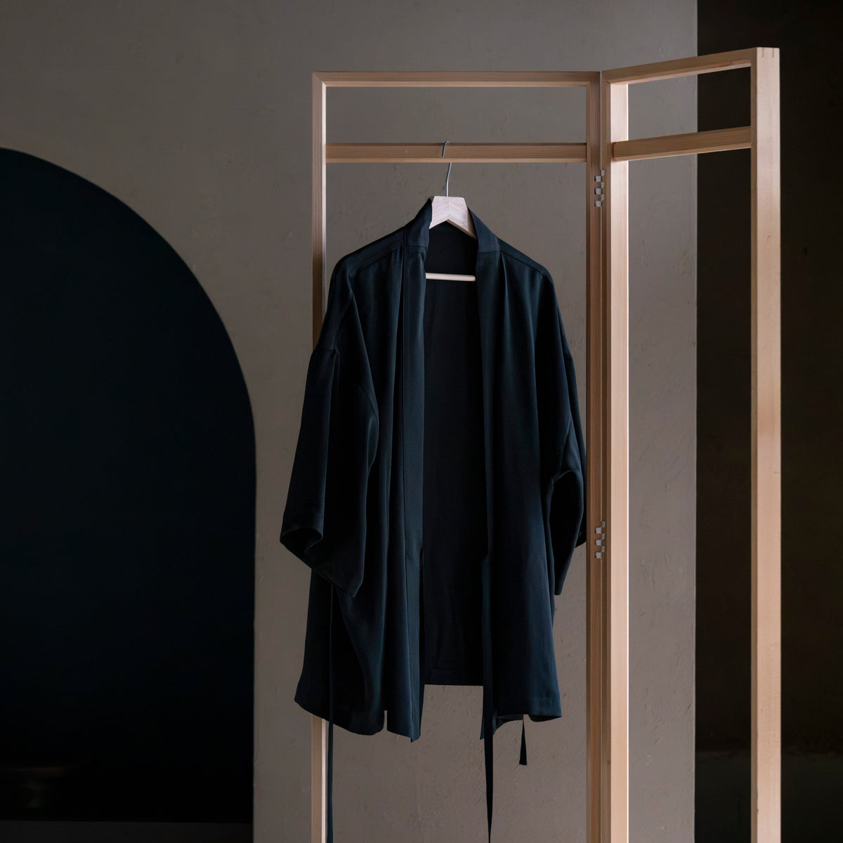 Silk Pajamas | Top - Black