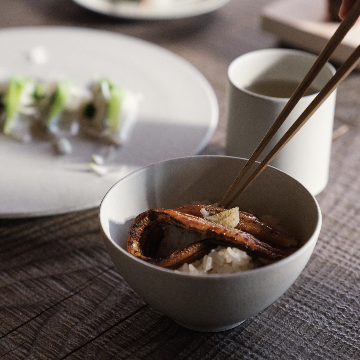 Madake Octagon Chopsticks & Holder