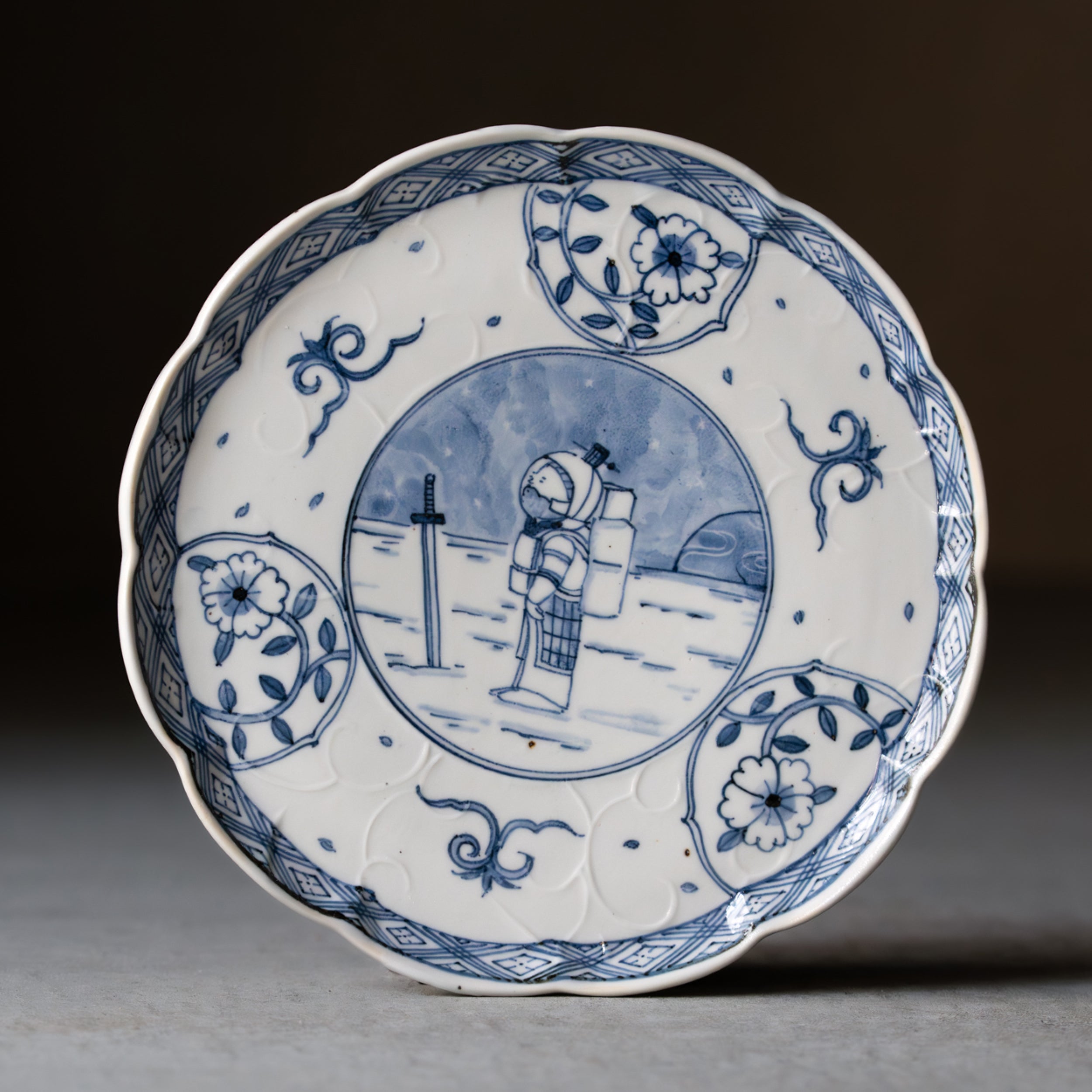 Chonmage Astronaut Plate