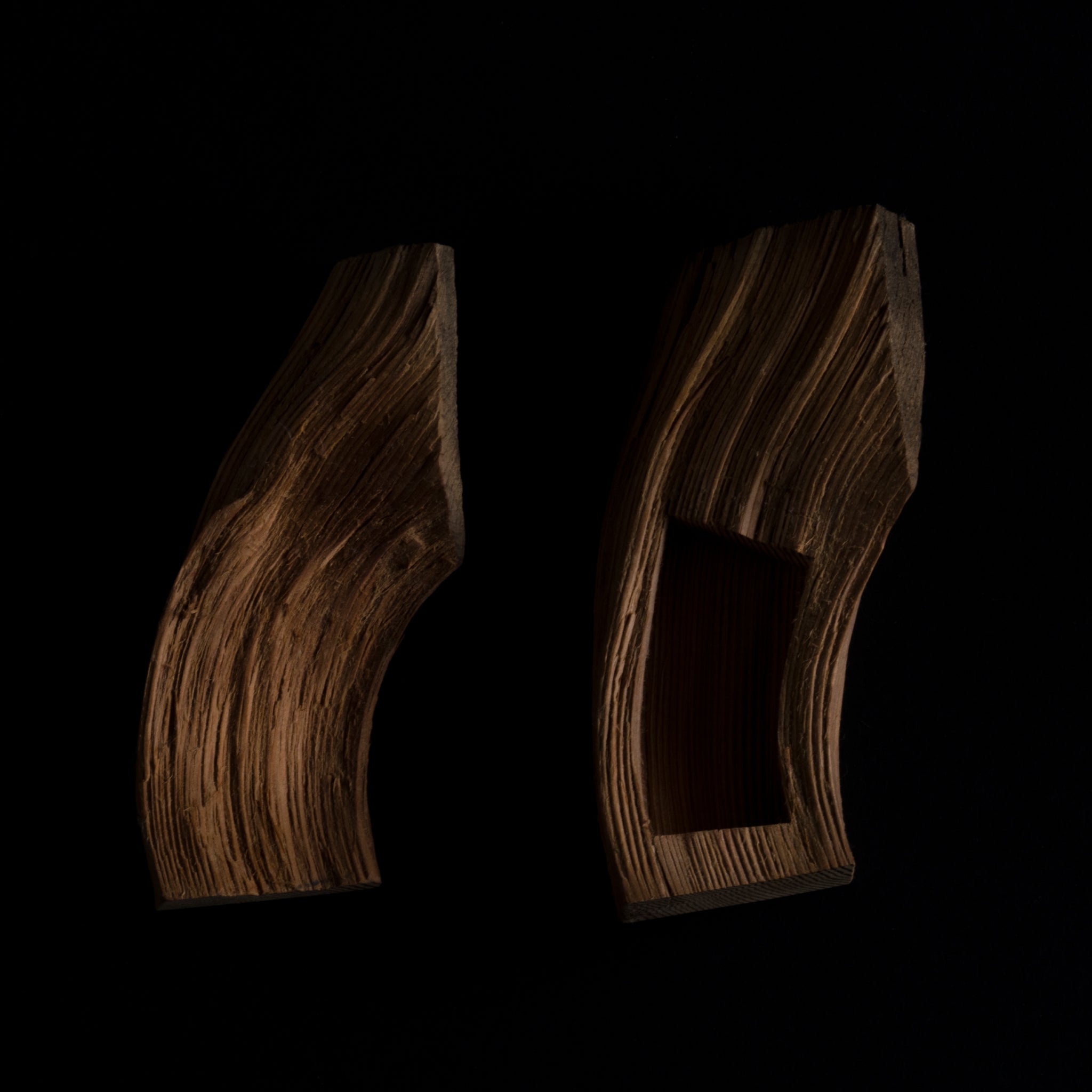 Abstract Cedar Box